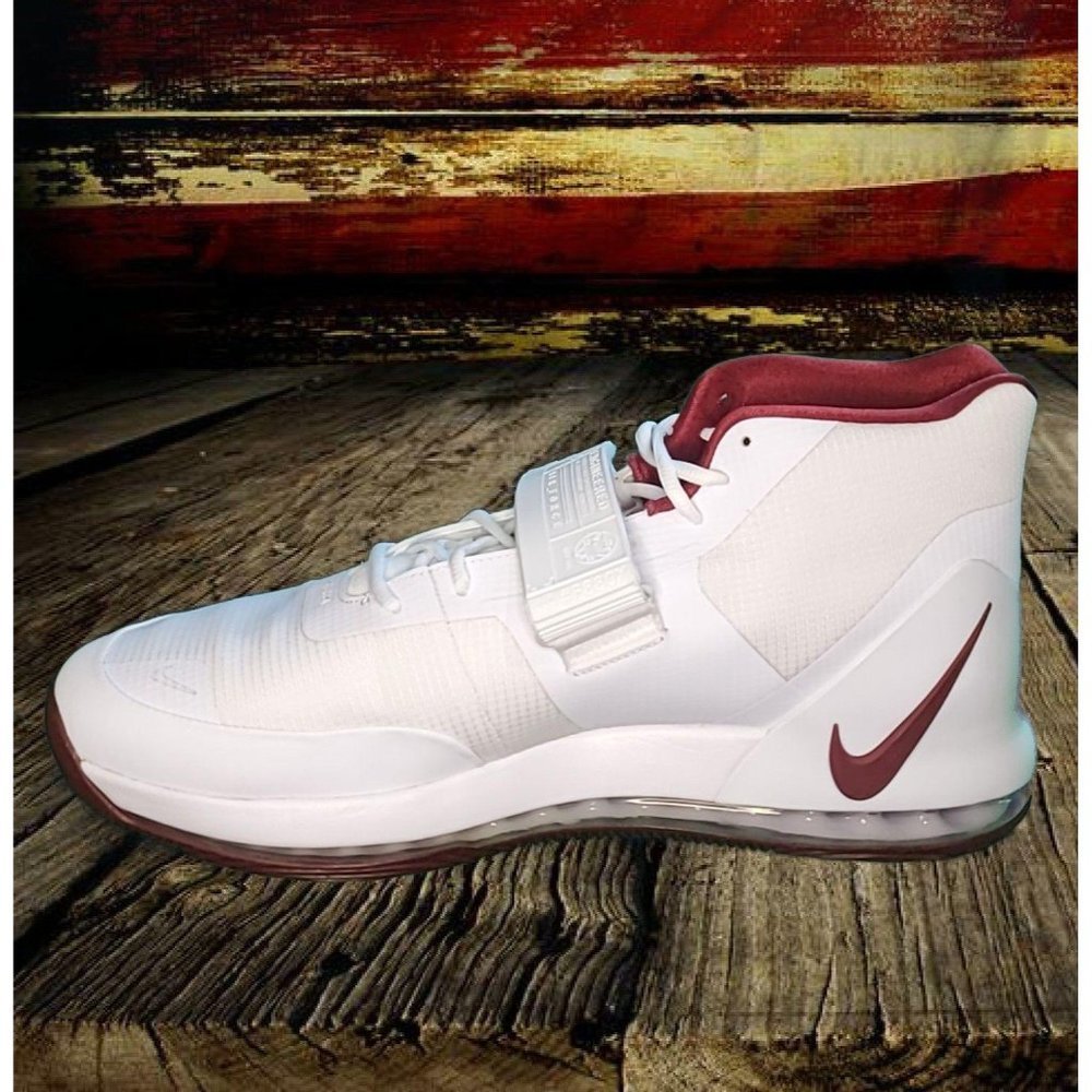 NIKE Air Force Max ’19 TB size 17 White/maroon. AR - Picture 2 of 7